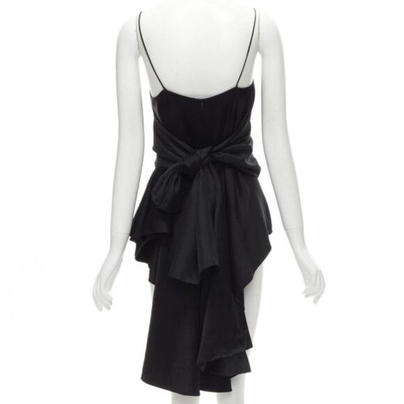 The Row Cobsen Multi Way Folded Wrap Top Black size US 2 - Picture 12 of 16